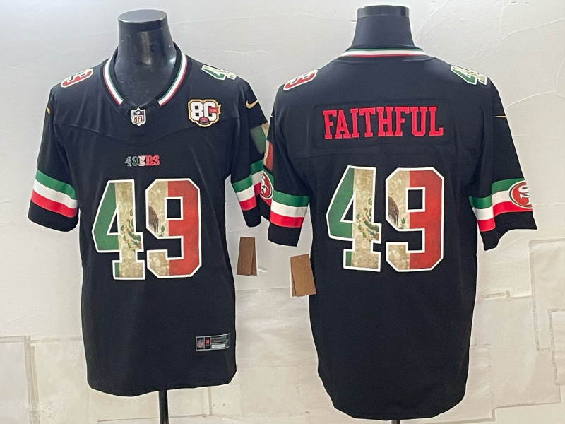 Men 2026 Nike San Francisco 49ers #49 Faithful black NFL Jersey 091508->san francisco 49ers->NFL Jersey